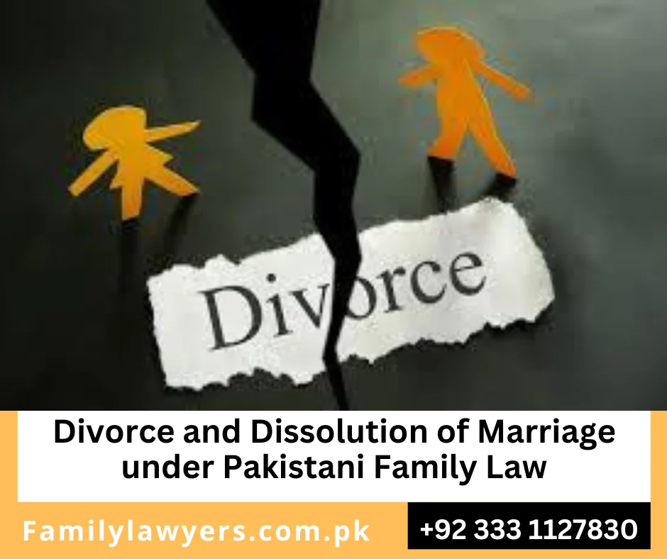 types of divorce under Pakistani family law
