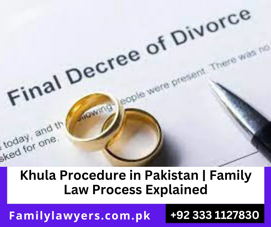 khula procedure in Pakistan