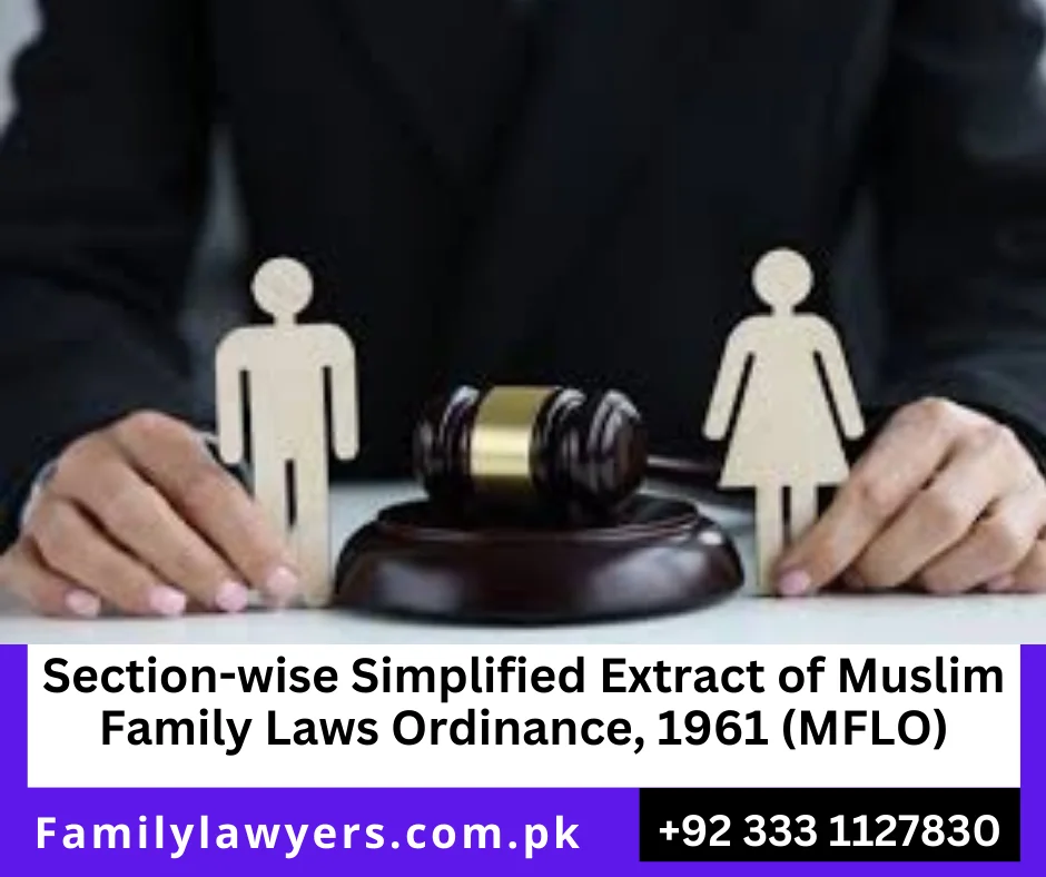 Section 5 MFLO marriage registration procedure Pakistan